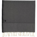 futah beach towels single Ericeira Single Towel Deep Black Folded_min