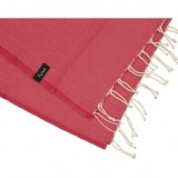 futah beach towels single Ericeira Single Towel Tango Red Detail_min