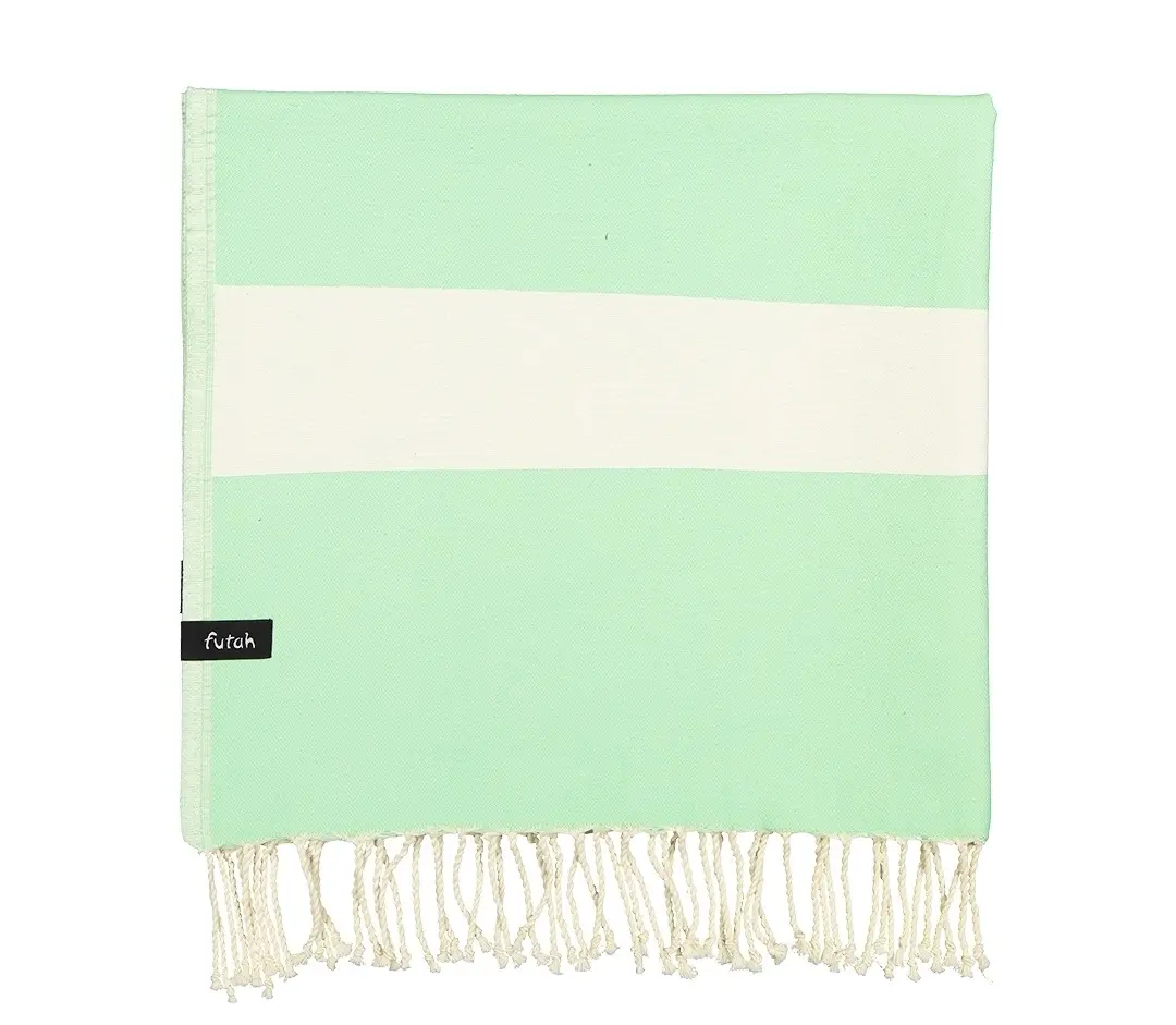 Futah - Zavial Verde Agua Toalha Individual  (3)