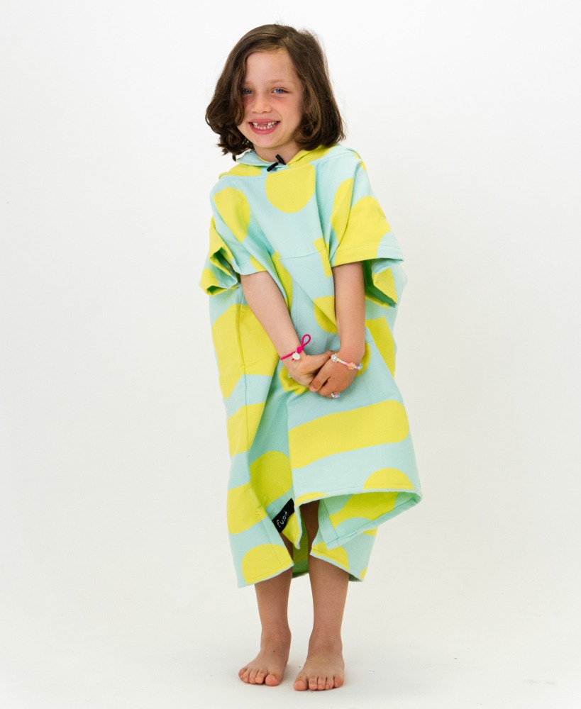 PONCHO BIG SHELLS YELLOW KIDS_5600373067911