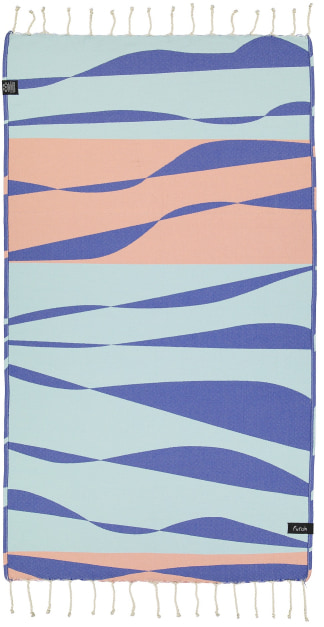 Sea Storm Blue Kids Towel (2)