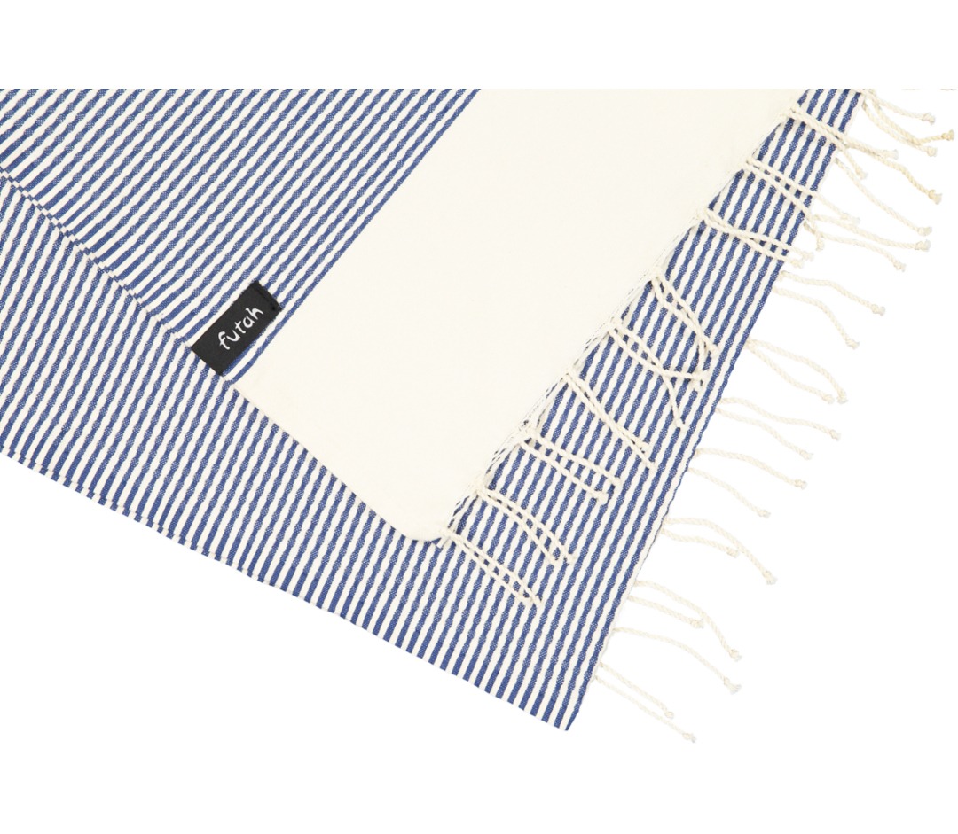 Futah - Nazaré Marine Blue Single Towel  (3)