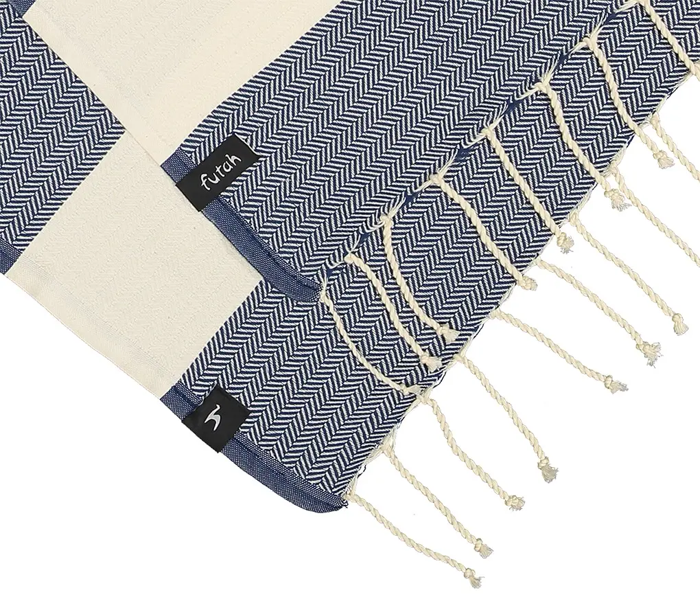 Futah - Bedu Blue Beach Blanket (2)