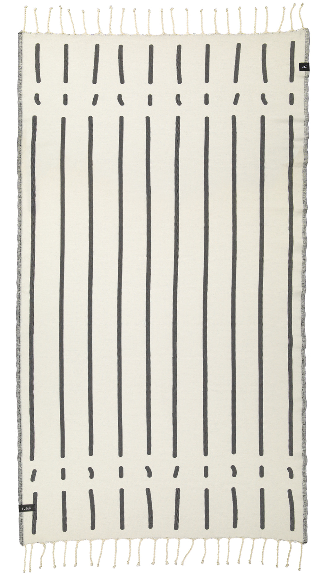 Futah - Nefua Black & White Individual Towel (2)