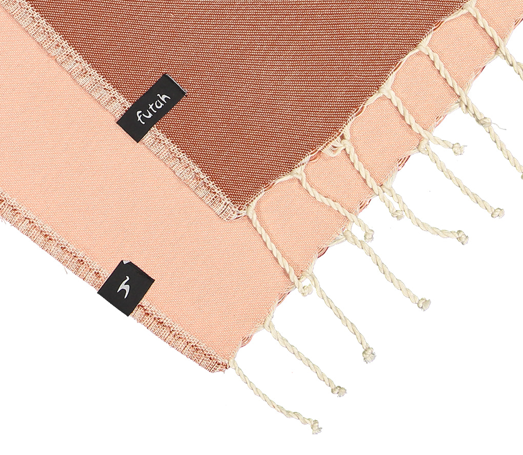 Futah - Gobi Coral Single Towel  (2)