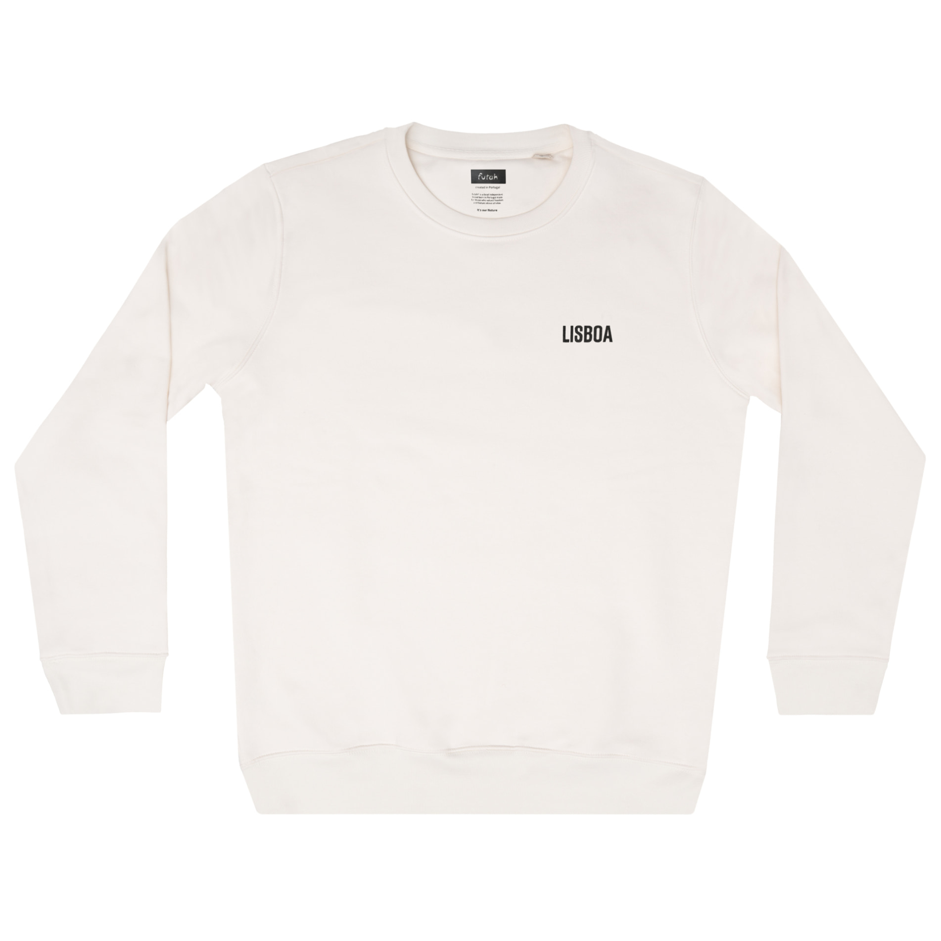 Futah - Sudadera Blanca Algodón Orgánico - Lisboa (1)