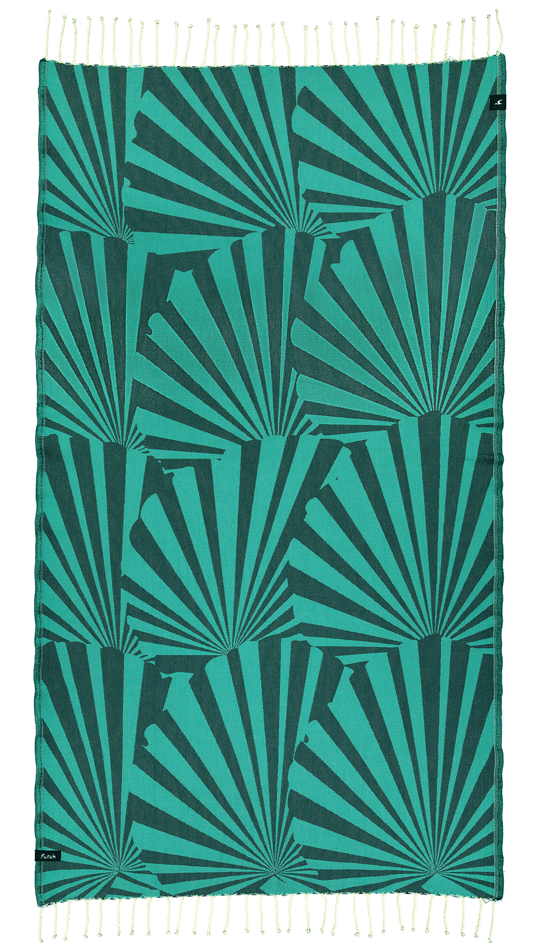 Futah - Taiga Green Beach Towel (1)