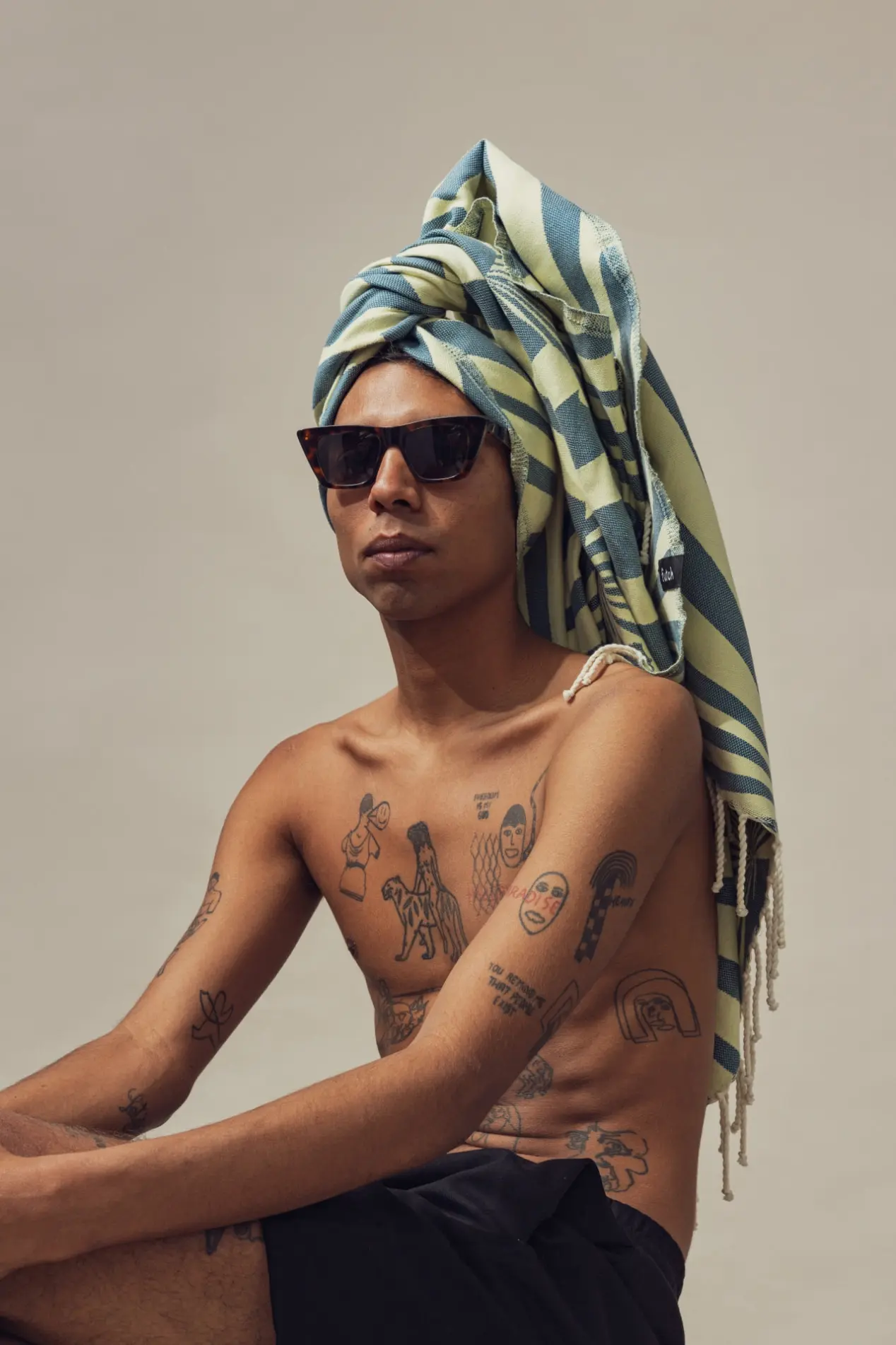 Futah - Taiga Azul Toalla de playa (3)