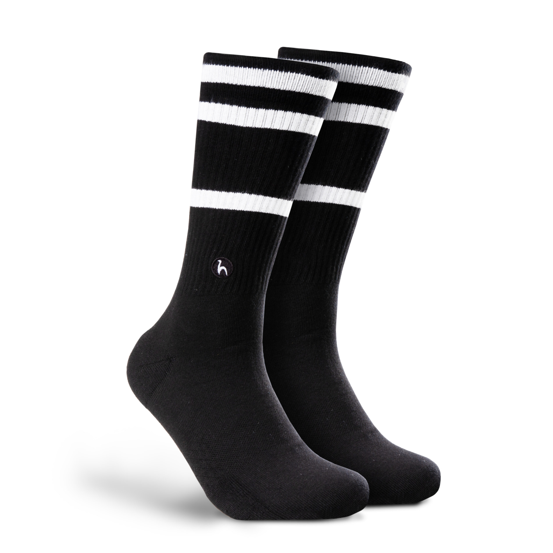 Futah - Stripes Black White Socks (1)