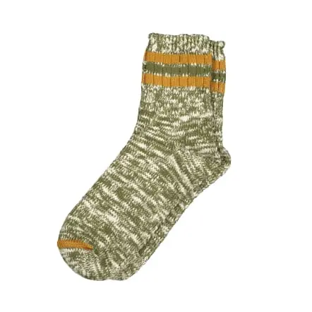 Green Flamé Cotton Socks