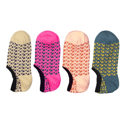 4-Pack Daintree No Show Socks