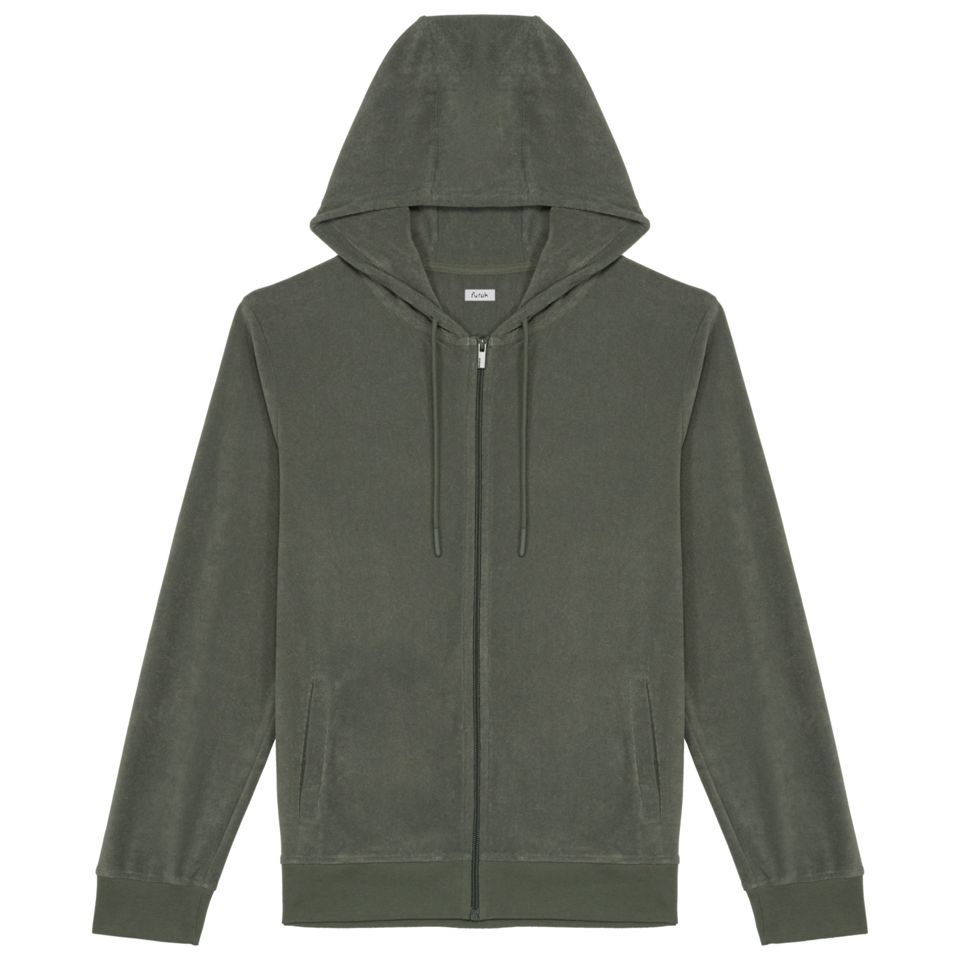 Futah - Sudadera con Capucha Terry Caqui (1)