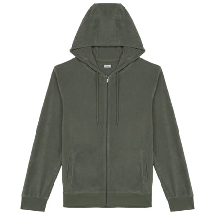 Sudadera con Capucha Terry Caqui