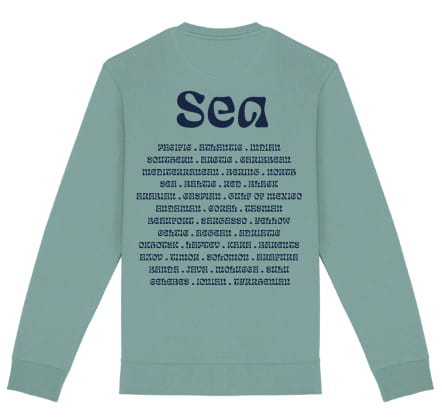 Organic Cotton Sweatshirt - Sea
