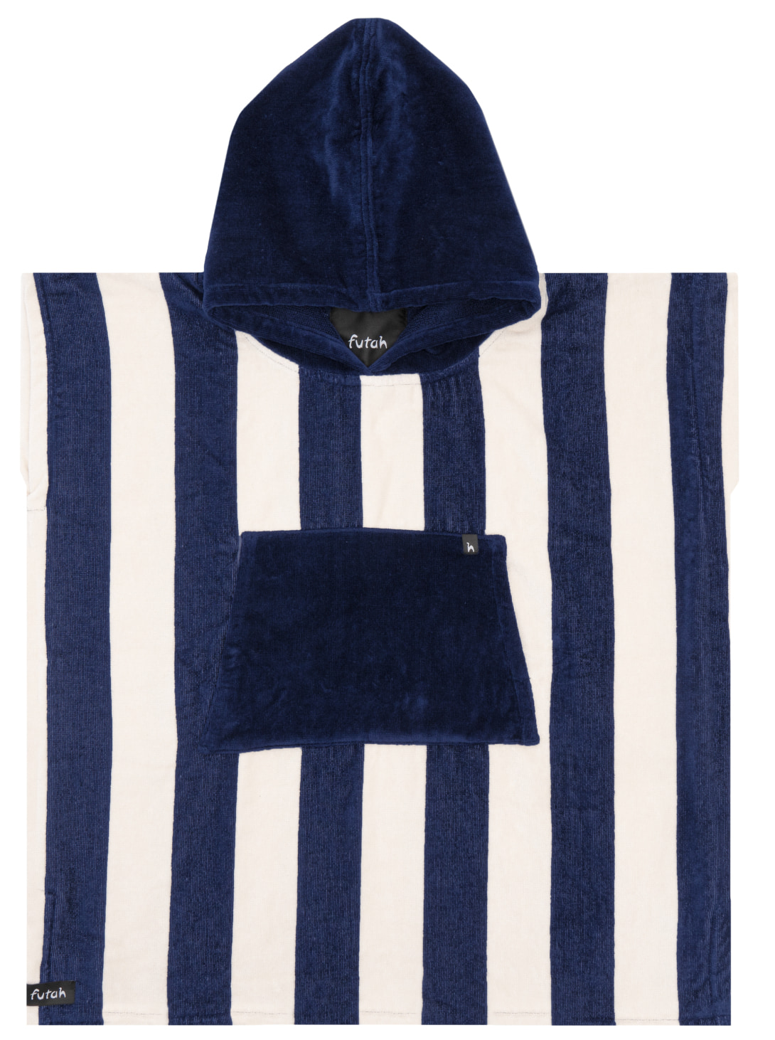 Futah - Bedu Blue Terry Poncho Kids (1)