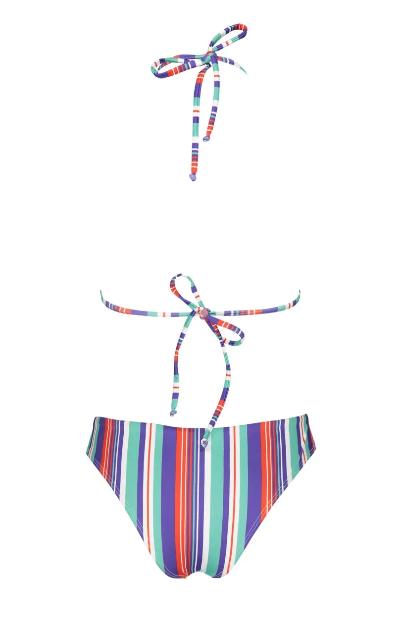Futah - Papua Púrpura & Verde Bikini Triángulo (5)