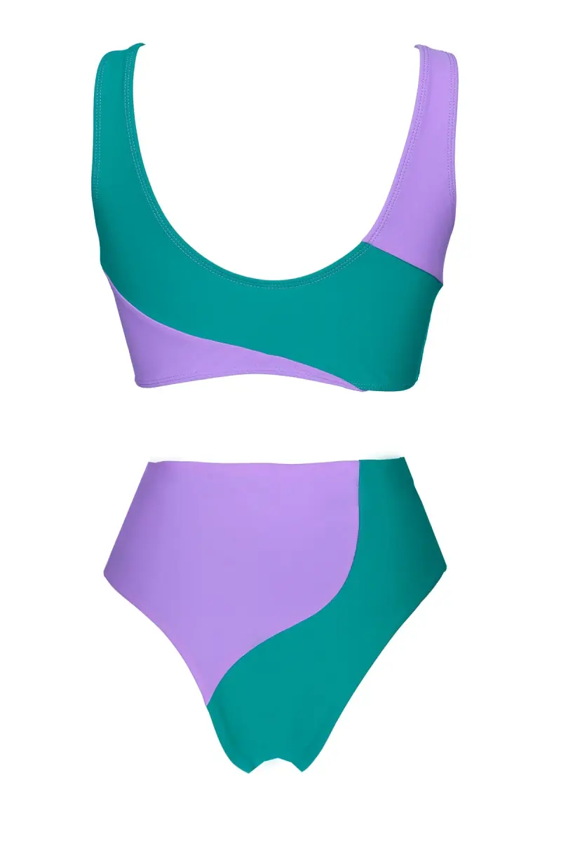 Futah - Aether Verde & Violeta Bikini Top (6)