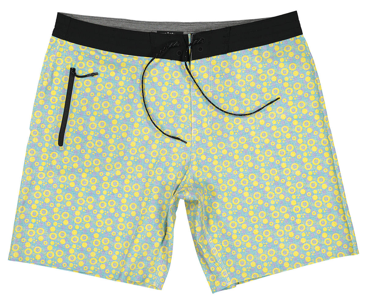 Futah - Short de Baño Amarillo & Agua Vortex (3)