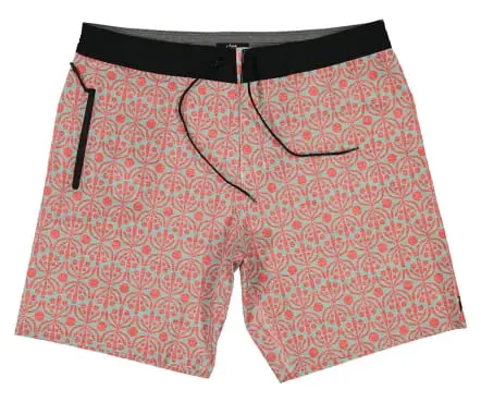 Futah Flora Aquatic & Red Boardshorts