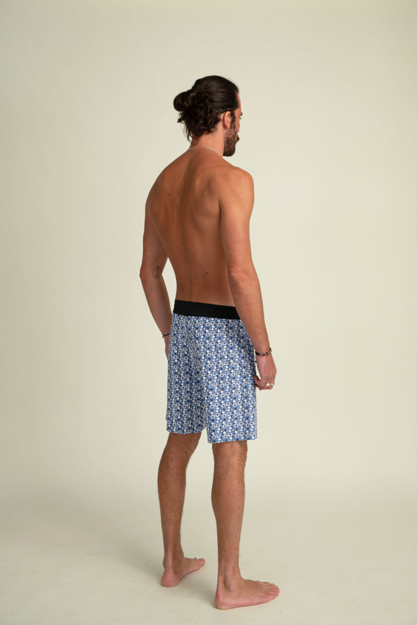 Futah - Short de Baño Azul & Blanco Vortex (3)