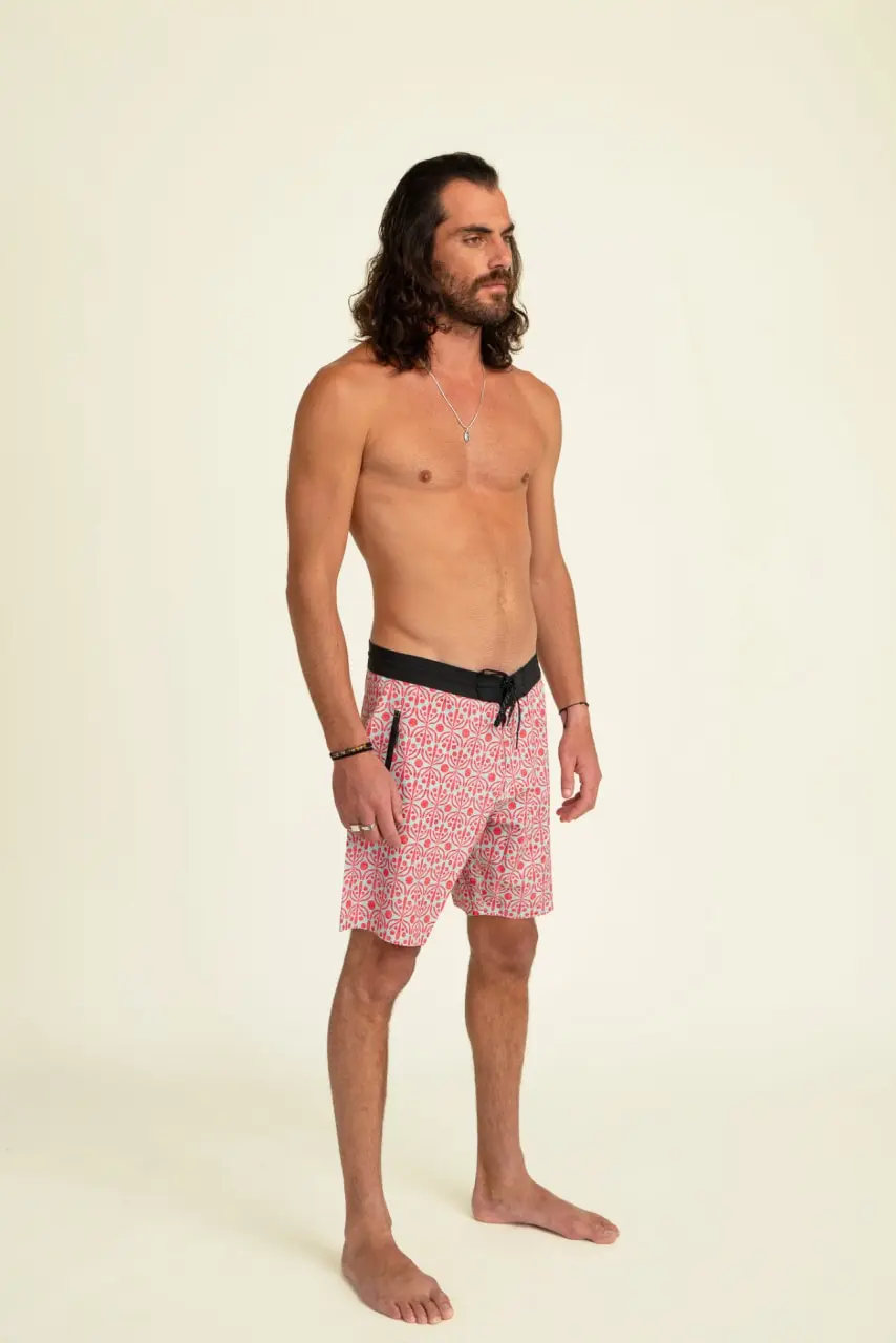 Futah - Flora Aquatic & Red Boardshorts (2)