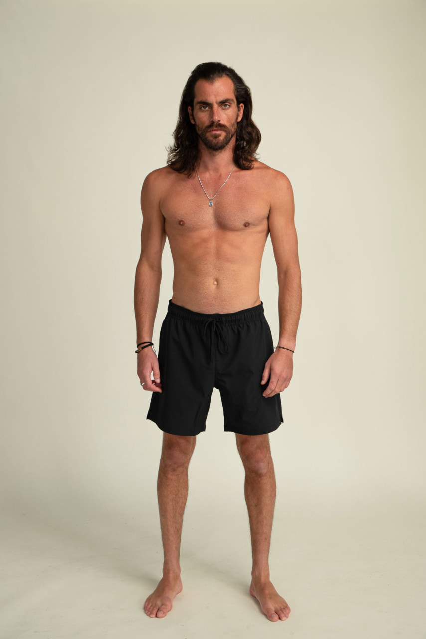 Futah - Short de Baño Clásico Negro Ericeira (1)