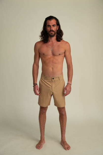 Ericeira Khaki Hybrid Shorts