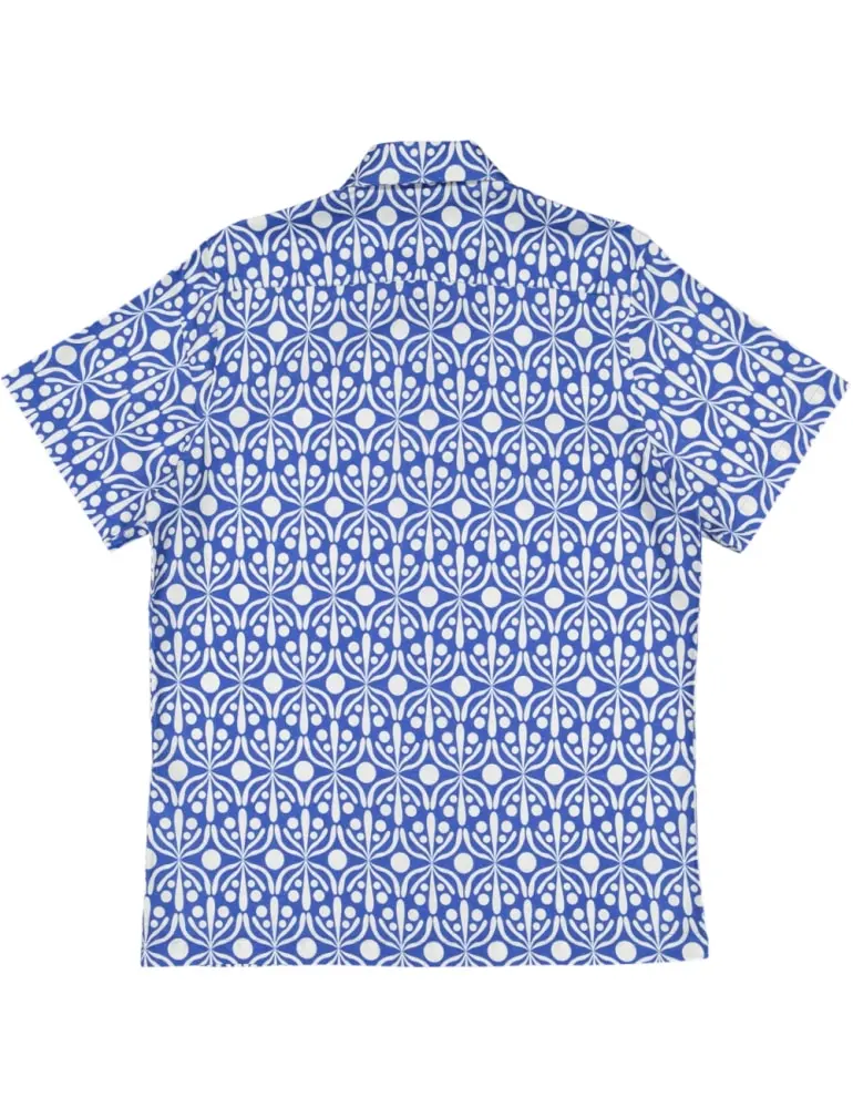 Futah - Flora Azul & Blanco Camisa (2)