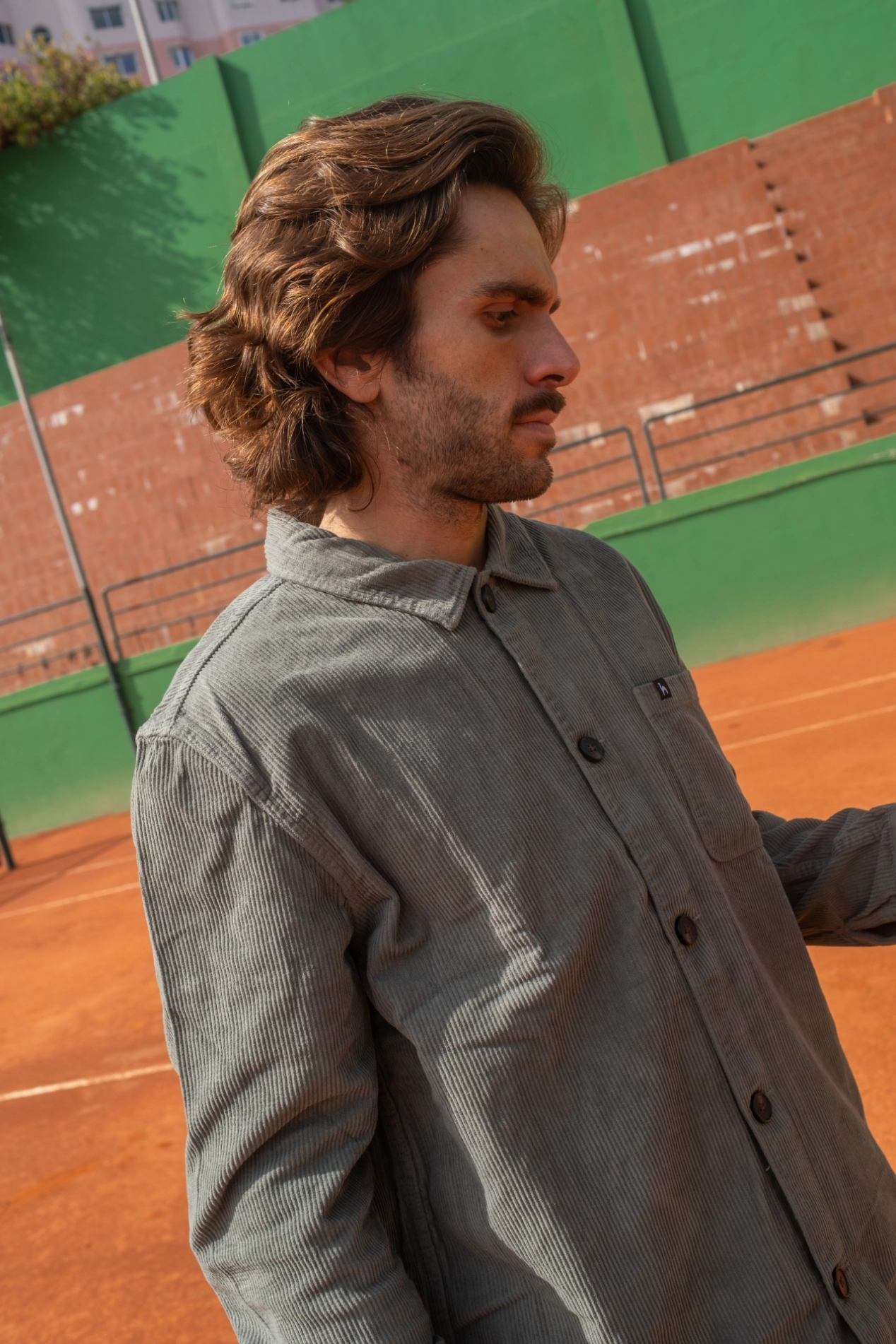 Futah - Chaqueta de pana Khaki (1)