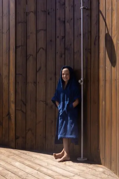 Ericeira Azul  Poncho de Rizo Niños (2)