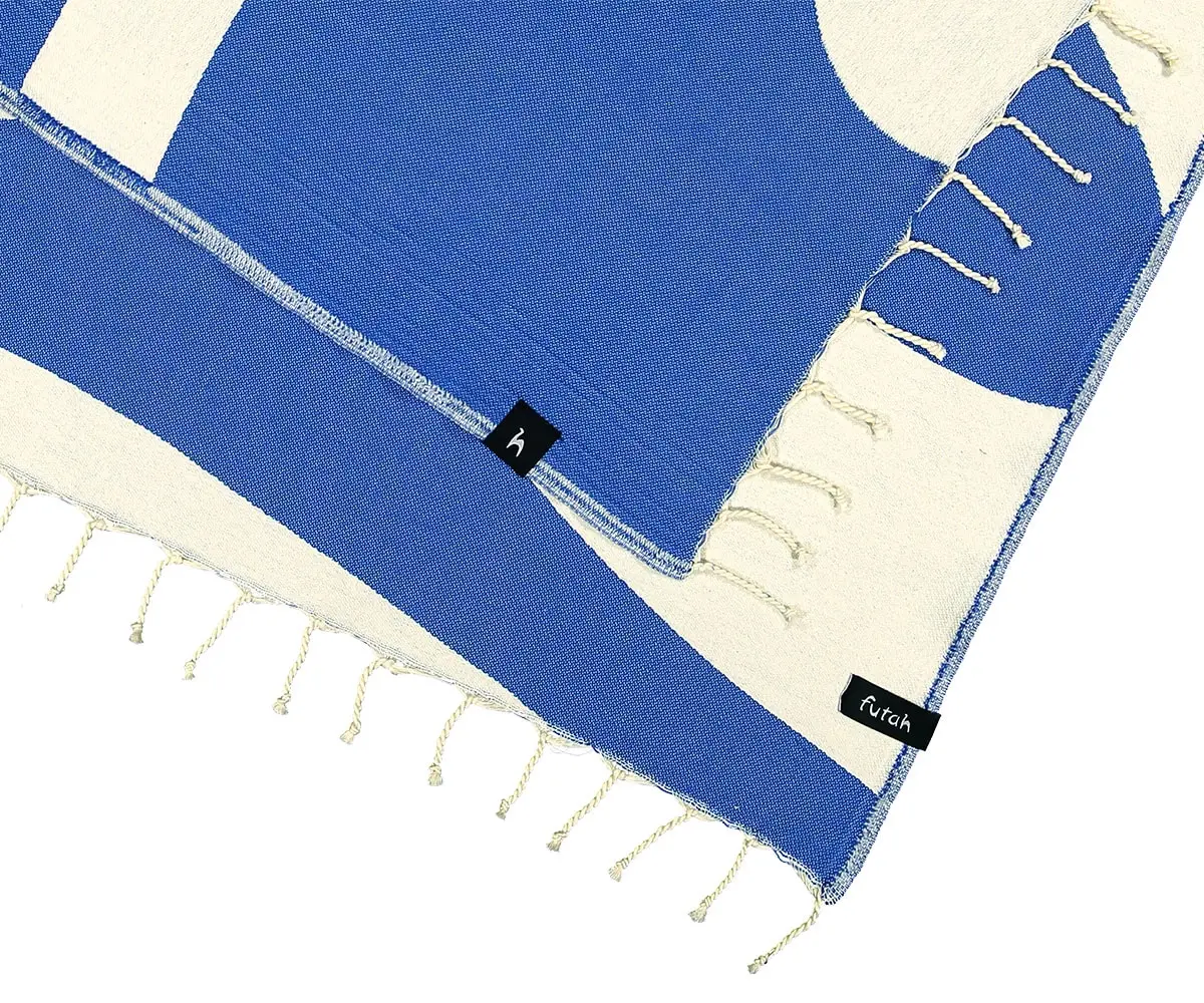 Futah - Aether Blue Beach Towel (2)