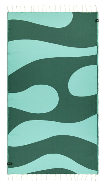 Aether Green Beach Towel