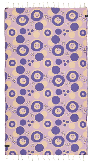 Vortex Violet & Purple Beach Towel