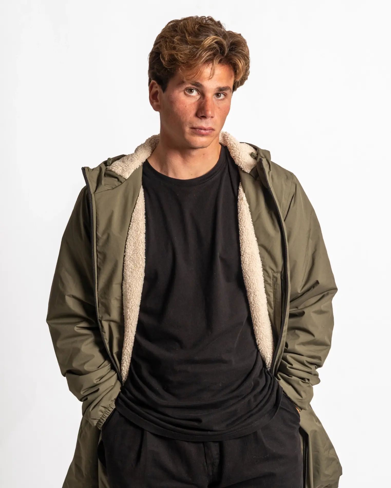 Futah - Parka Impermeable de Invierno Verde (1)