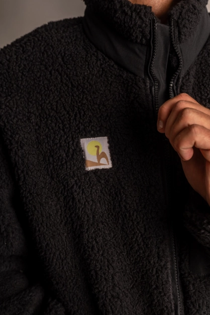 Sherpa Jacket Black (2)