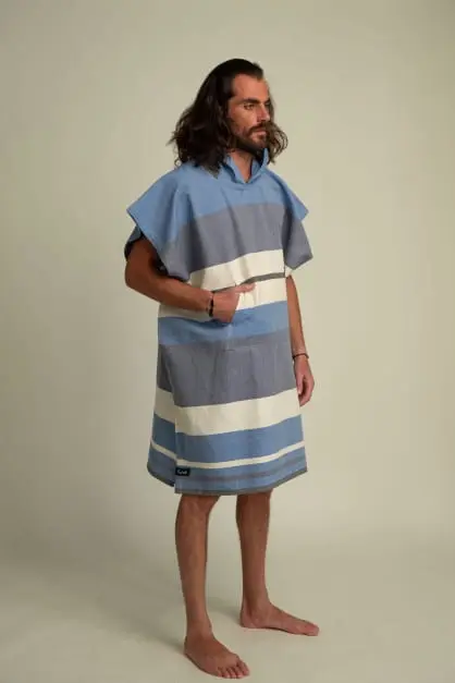 Papua Blue Adult Poncho