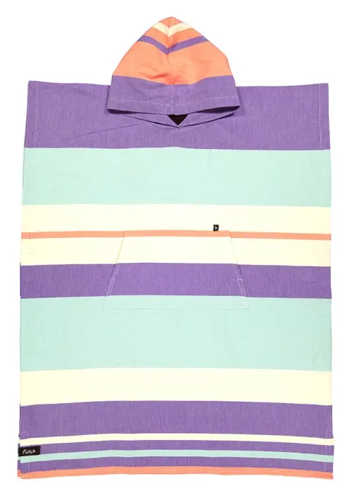 Futah - Poncho de Adulto Papua Púrpura & Agua (4)