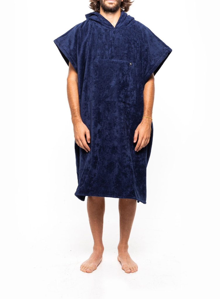 Futah - Ericeira Azul Marino Poncho de Rizo (5)