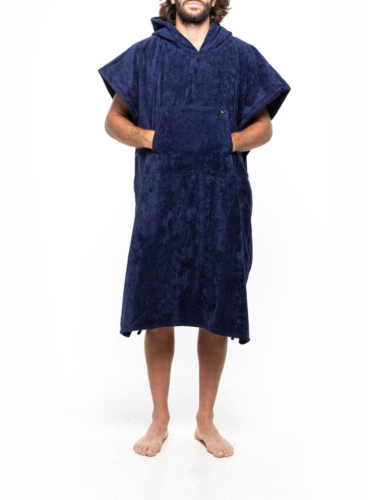 Futah - Ericeira Azul Marino Poncho de Rizo (2)