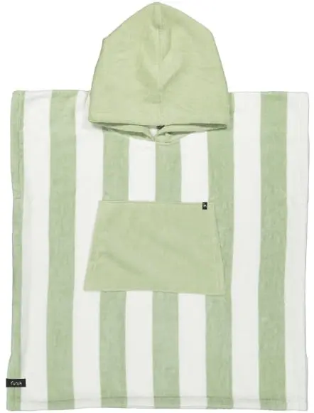 Bedu Verde Poncho de Rizo Niños