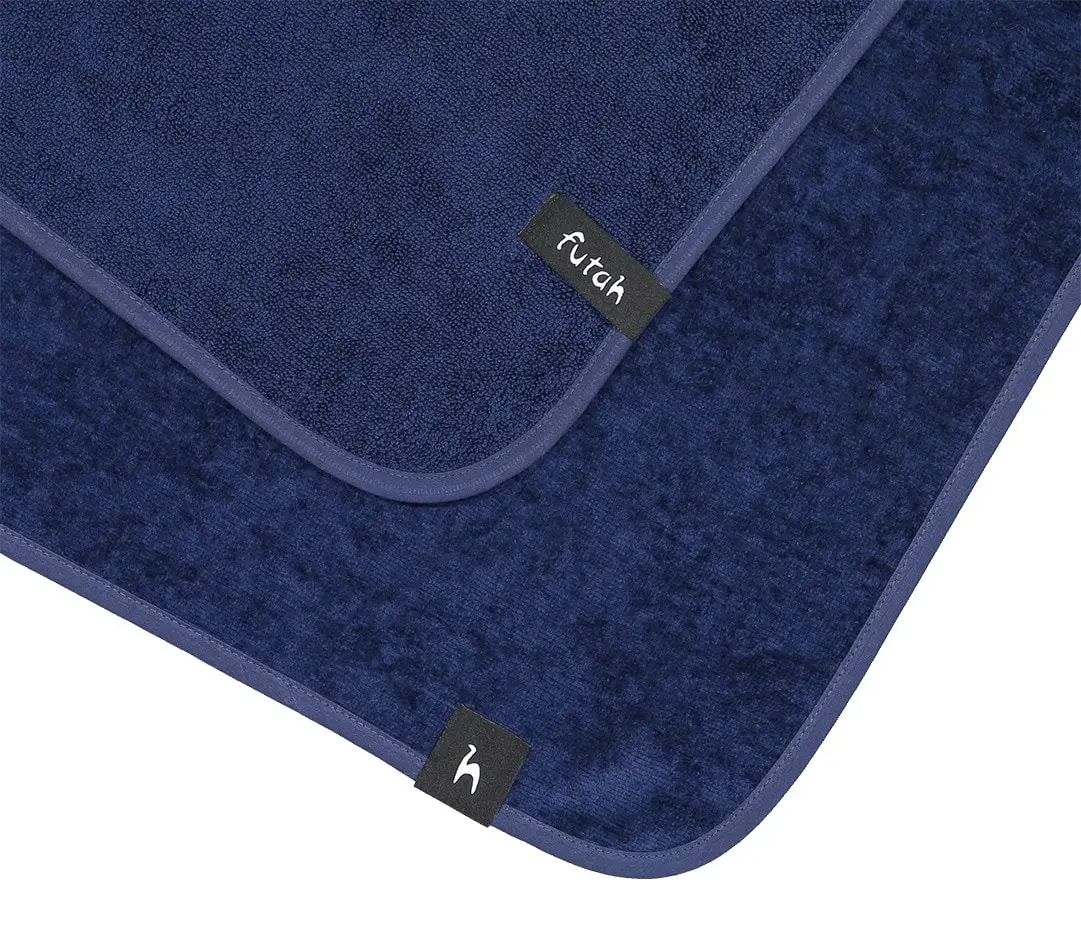 Futah - Ericeira Navy Blue Terry Towel (2)
