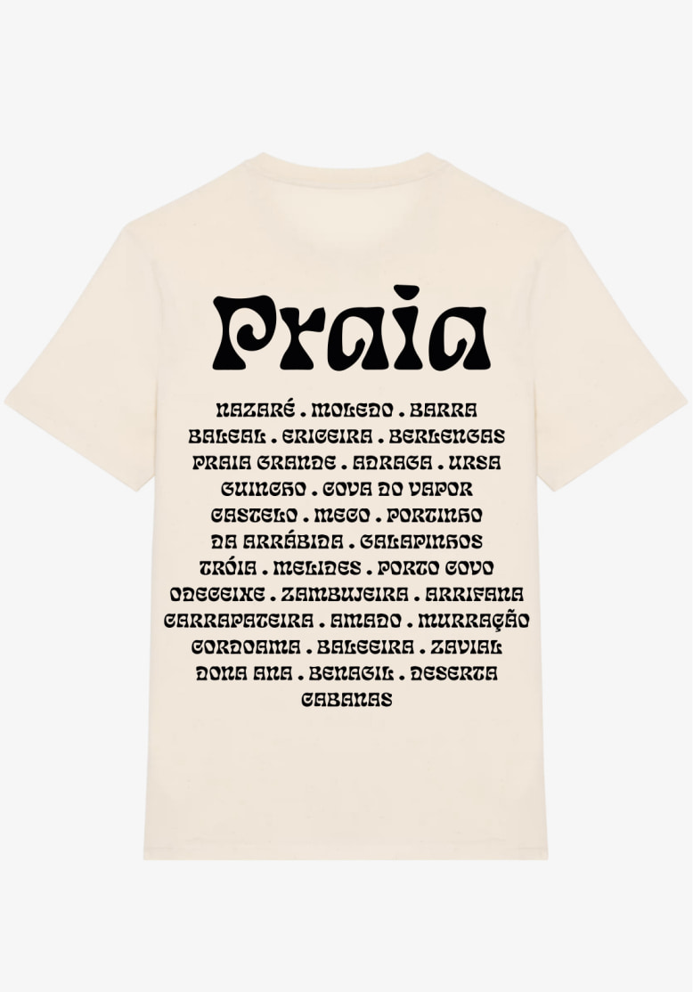 Futah - Camiseta de algodón orgánico Raw - Playa (1)