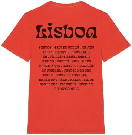 Camiseta de algodón ecológico Paprika - Lisboa