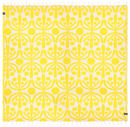 Flora Yellow XL Towel (2)