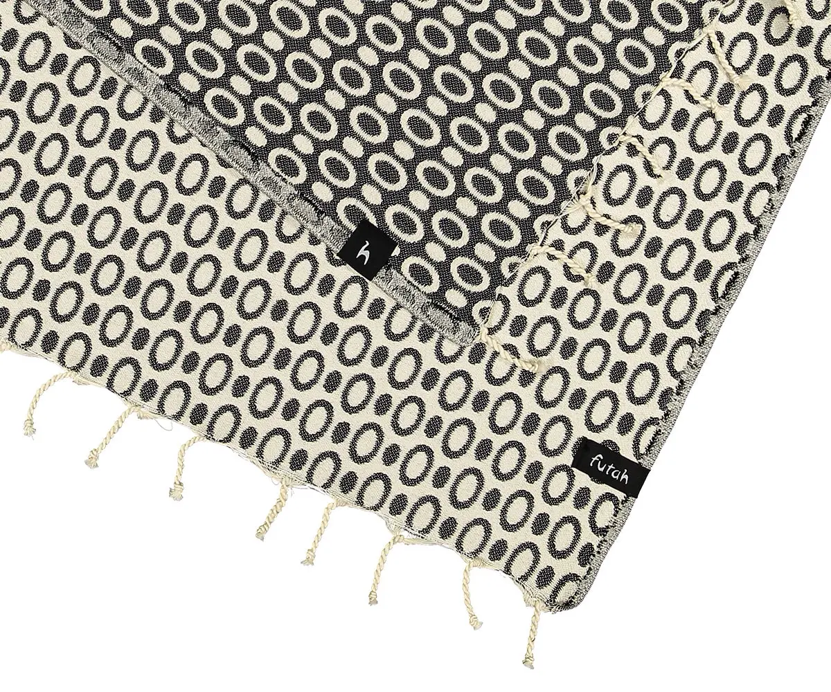 Futah - Pulse Negra Toalla de Playa Grande (2)