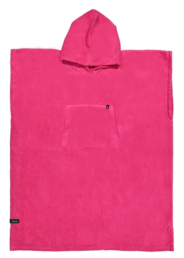 Futah - Ericeira Rosa Neón Poncho de Rizo (1)