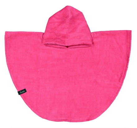 Bedu Rosa Neón Poncho de Rizo Bébé